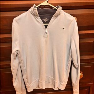 Vineyard Vines Boys XL Sky Blue Zip-Up Sweater